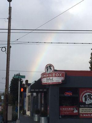 Follow the rainbow to The Mailbox