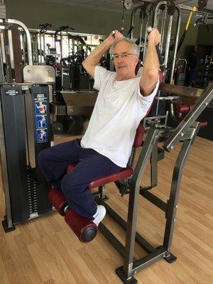 Ira has been with DFC since we opened in 2003. Ira has Parkinson's Disease but exercises everyday to keep it from taking over his life.