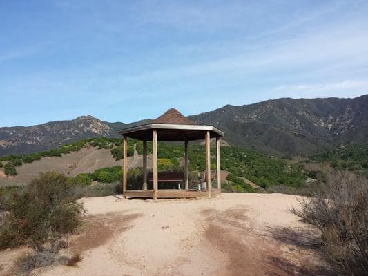 Gazebo at trail end