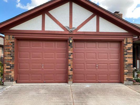 Beautiful Double garage door installation