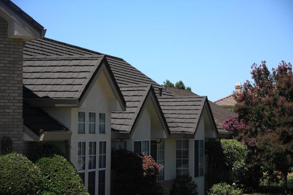 Stone coated steel roofing with "NO" exposed fasteners!