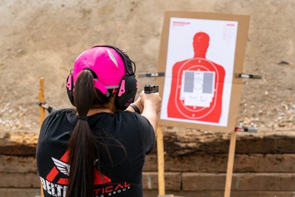 Women's firearms training at Delta Tactical