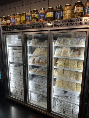 Fresh pasta choices to purchase