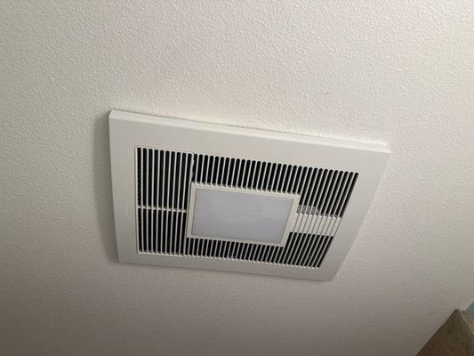 Panasonic WhisperWarm bathroom fans recently installed. So glad I left this to the professionals!