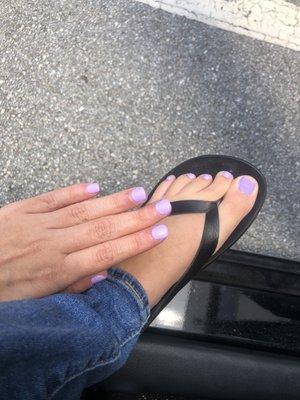 Feeling human again after my mani/pedi!