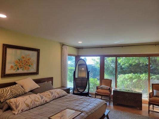 Main Bedroom after texture and paint.