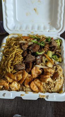 Steak and shrimp hibachi