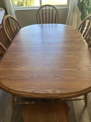 Refinished solid oak table