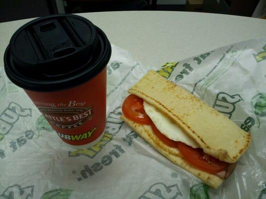 Subway breakfast combo, $3.50