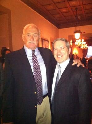 Dr. Goldstein and Dr. Wachspress celebrating Dr. Goldstein's Induction into the NY Basketball  Hall Of Fame