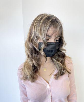 Balayage and highlights