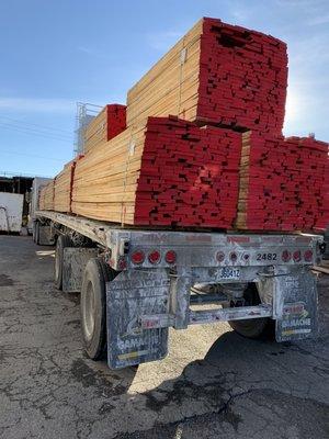 Load of 5/4 Soft Maple from Canada just arrived.