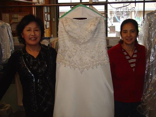 We also do Wedding Gown. and Preserving the Gown.