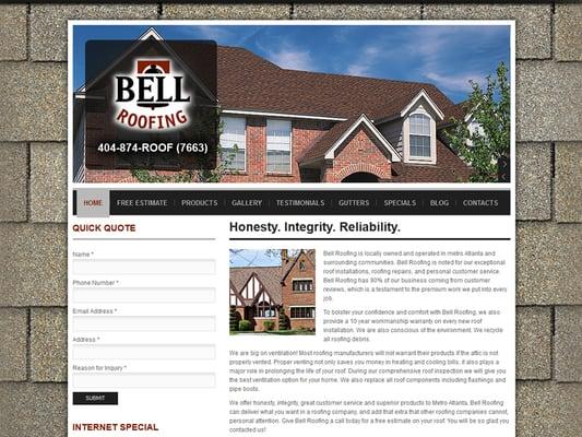 Our Work: BellRoofingCo.com