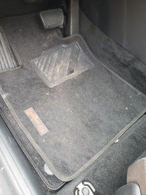 Filthy floor mats