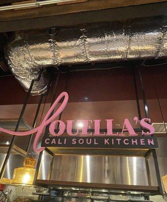 The significant sign honoring both Chef Keith's grandmother and the pink L representing Breast Cancer Awareness. Incredible!