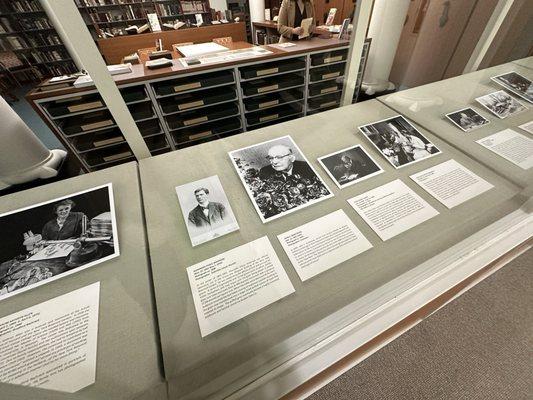 Rare book room exhibit.