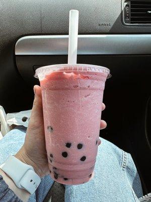 Strawberry Champagne Bubble Tea Special