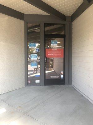 Entrance of the credit union