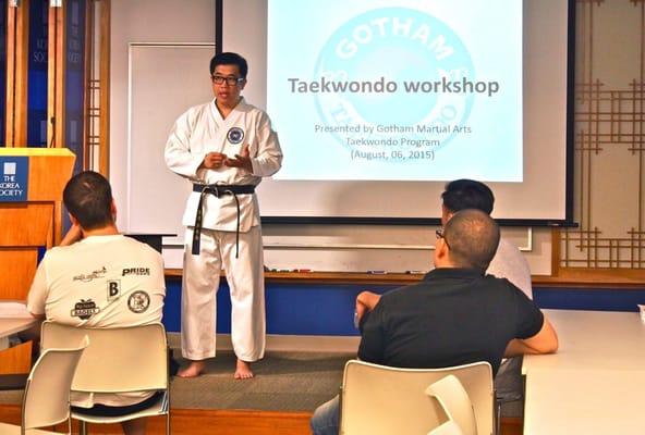 Master William Kwok (郭威賢) was invited by The Korea Society to introduce and teach Taekwondo to the New York City educators