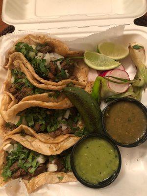 Carne asada tacos