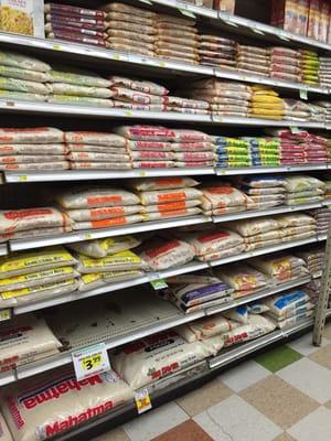 Tons of rice... you think you are an Asian supermarket