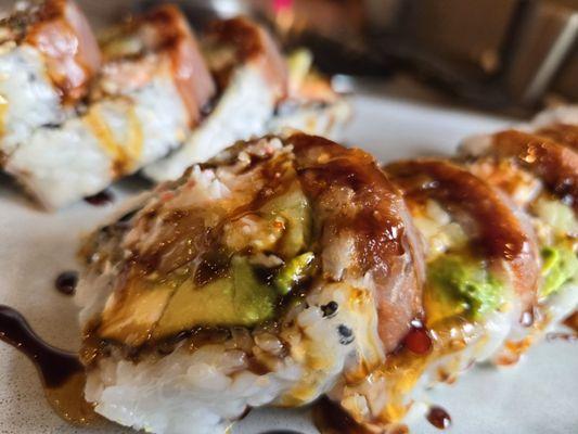 Warm sushi roll resulted in food poisoning