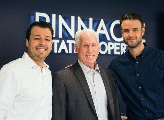 Chad and Marcus with Dana Potter (Owner/Founder of Pinnacle Estate Properties)