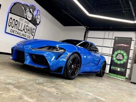 IGL Kenzo Ceramic Coating infused with Graphene on this bad boy Supra!!