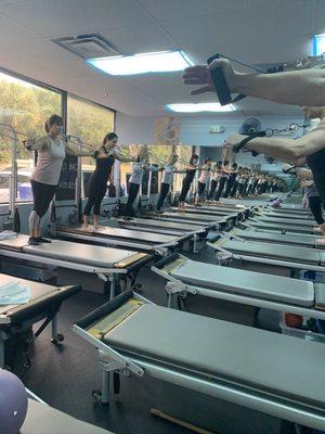 Pilates reformer tower class