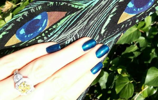 Peacock Plume Shellac I've got it!!