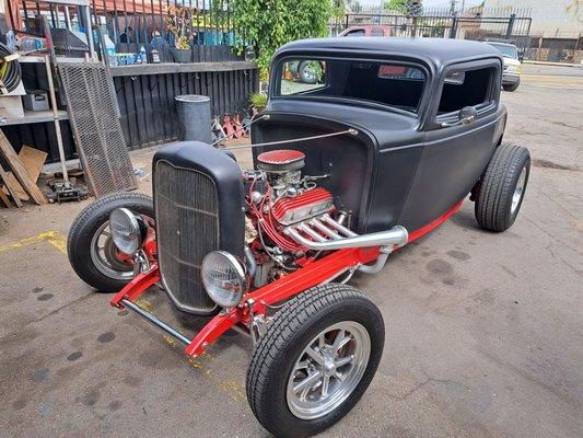 Power steering upgrade for the '32  Hot Rod.