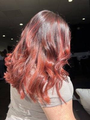 Copper Red  by Jelena. Text at 949-282-7869 for Inquiries and Appointments