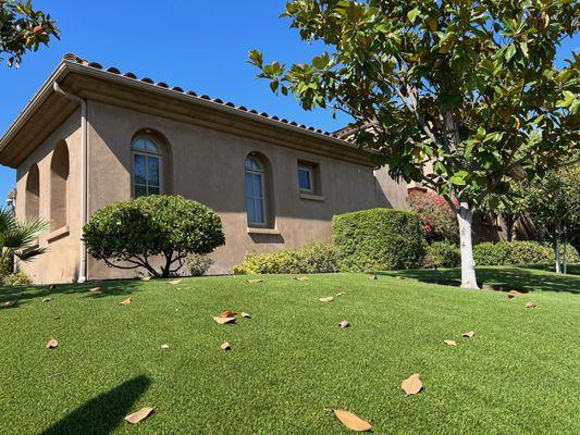 Front yard artificial turf installation Sacramento, CA