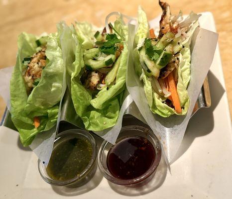 Asian lettuce tacos