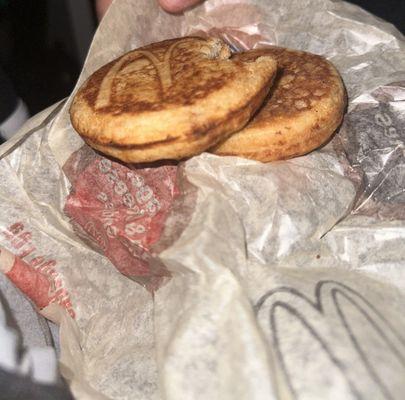 A plain Sausage McGriddles