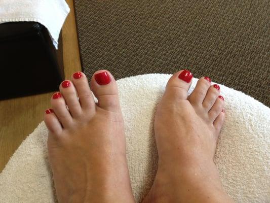 Pedi done by Britten