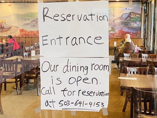 Feb 18, 2021 Dining room is open by reservation to keep social distancing