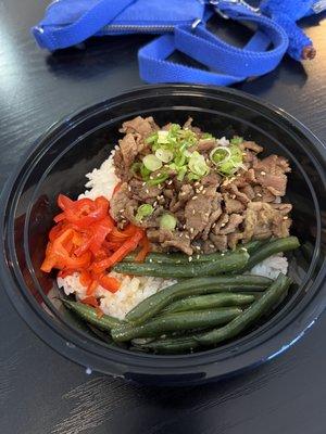 lunch special Beef Loin bowl