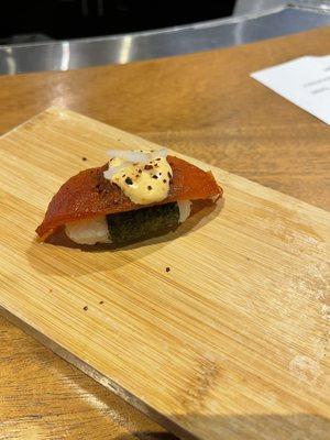 Tomato tuna nigiri