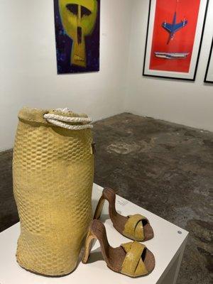 TAAG's group exhibit opening night - ceramics from artist Pam Farkas