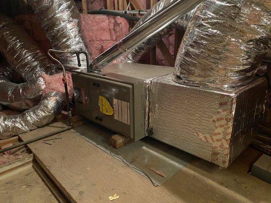 Attic furnace change out