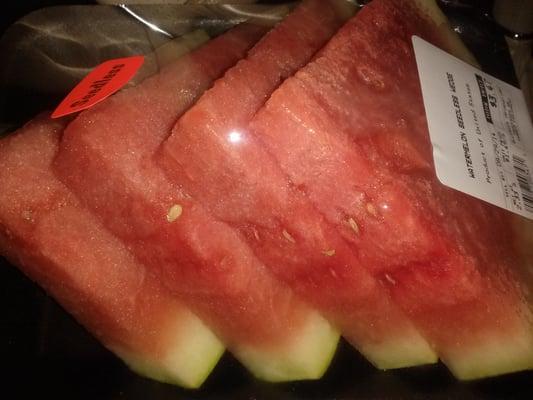 Seedless watermelon slices