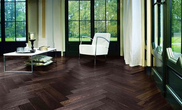 Who says "Parquet Flooring" is old-school..... I think It's still very Elegant and Timeless!!