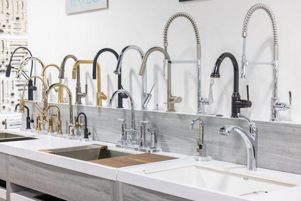 Kitchen faucets and sinks