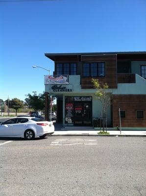 The storefront during the day.