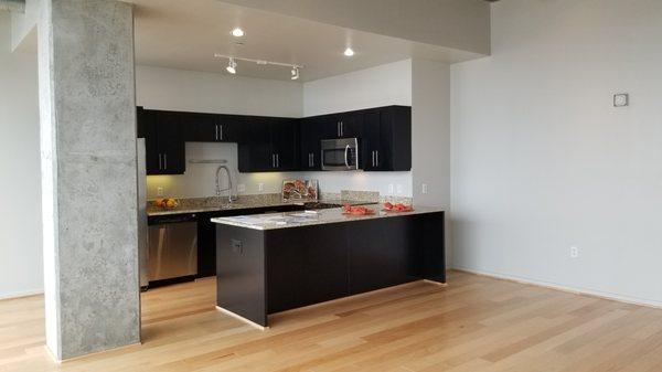 Kitchen in one bedroom condo