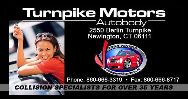 See pictures of your repair at www.turnpikemotors.com