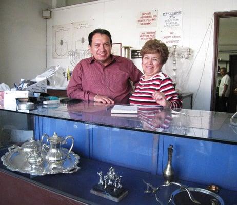 owner, pablo villafuerte & his madre, who works the front counter