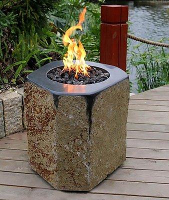 Mongolian Black, Basalt Stone Fire Pit